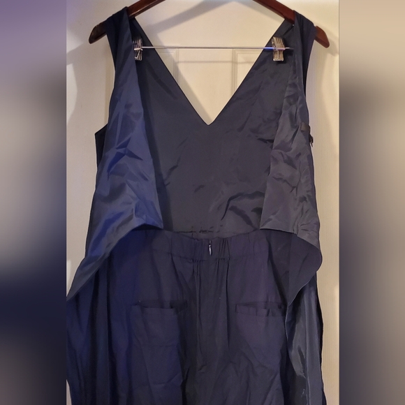 J. Crew Navy Wrap Jumpsuit - Picture 8 of 13